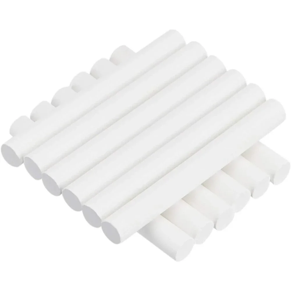 Amazon Basics Dustless Chalk with Eraser White 24 Pack